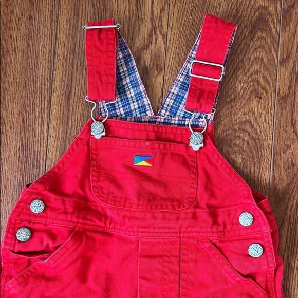 Vintage Beverly Hills Polo Club Red Kids Overalls - Picture 2 of 6